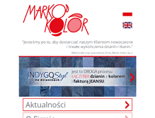 Tablet Screenshot of marko-kolor.pl
